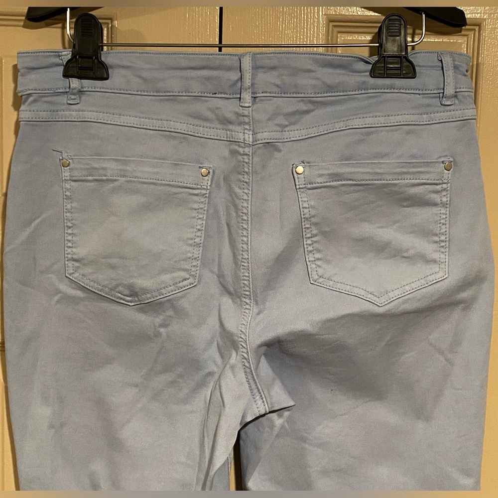 Tribal Light Blue Capri Jeggings